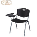 new cheap stackable plastic chair with writing pad training chair